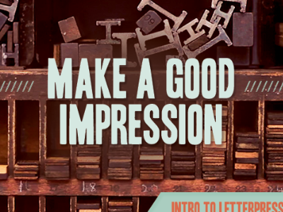 Banner for Igloo Letterpress Site Design letterpress type web