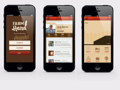 FarmHand app appdesign farming ios iphone