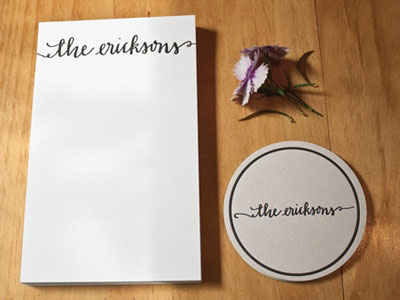 Wedding Gift - Personalized Stationary and Coasters