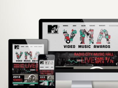 Capstone Responsive Site //MTV VMAs