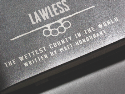Design for Limited Edition Book Jacket -Lawless bookjacket type