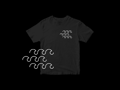 BLACK WAVE / tshirt pattern clothes design graphic design lineart pattern pattern art pattern design patterns t-shirt tshirt wave waves
