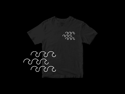 BLACK WAVE / tshirt pattern