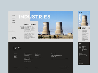 IBS group / industries page branding design engineering graphic design industrial logo service ui webdesign website www