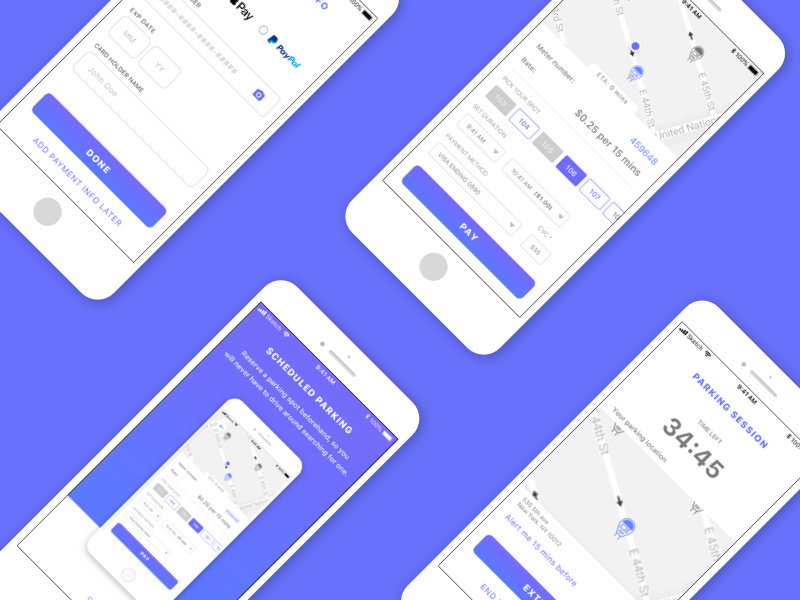 NYC Parking App Redefined by Danny Yan on Dribbble