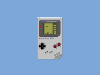 Game boy. Pixel art.