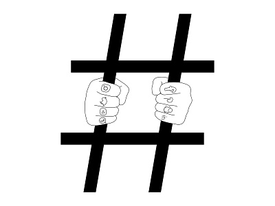 Hostage black and white drawing hand drawn illustration line art lines slavery socialmedia