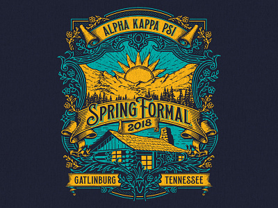 UT Greek Spring Formal apparel fraternity gatlinburg mountains sorority spring formal t shirt tennessee university of tennessee