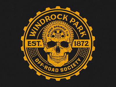 Windrock Park Apparel apparel gear off road skull t shirt tire windrock park