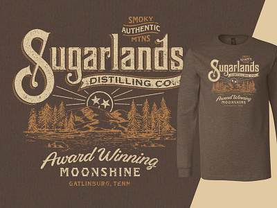 Sugarlands Distilling Co. apparel moonshine mountains sugarlands sugarlands distilling t shirt whiskey