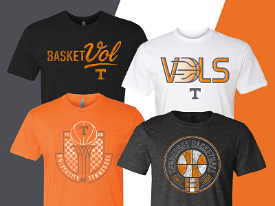 Various U.T. Basketball Apparel apparel basketball college design knoxville sports t shirt tennessee ut