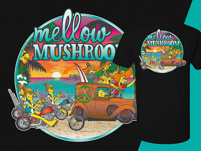 Mellow Mushroom apparel mellow mushroom pizza t shirt t shirt design threds