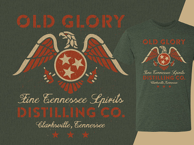 Old Glory Distilling Co. apparel t shirt t shirt design tennessee tri star whiskey