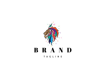 Lion Color logo animal brand branding design logo umuarus vector
