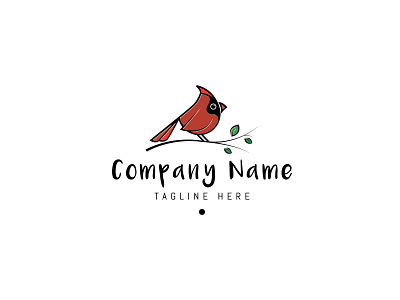 Red Cardinal logo bird brand branding design logo nature umuarus vector