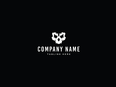 skull logo brand branding design logo umuarus vector