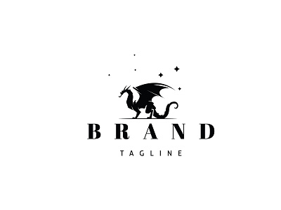 Magic Dragon animal brand branding design logo umuarus vector
