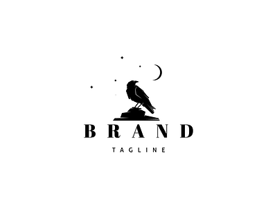 Raven logo bird logo raven umuarus vector