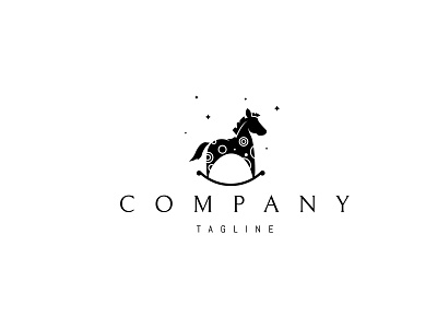 Rocking Horse logo animal brand branding design logo umuarus vector