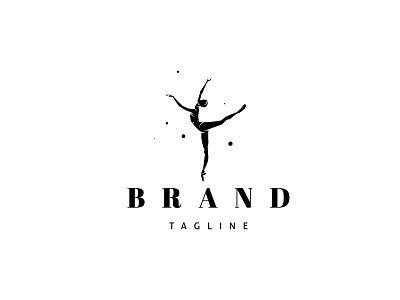Ballerina logo brand branding design logo umuarus vector