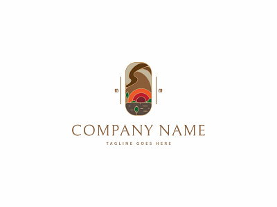 Nature landscape logo