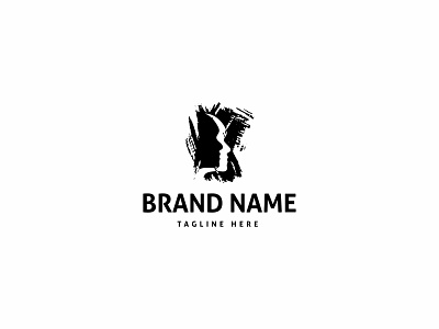 Psychology logo black brand design face logo logo psychology umuarus vector