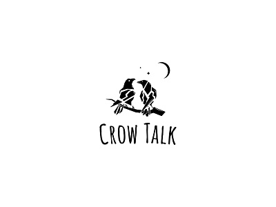 Crow Talk logo bird brand crow design logo talk umuarus