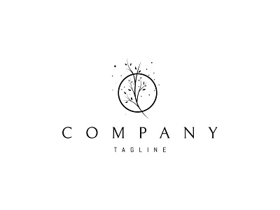 Twig tree logo brand branding design elegant design logo nature tree umuarus vector