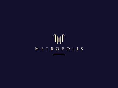 Metropolis logo brand branding design finance illustration logo real estate umuarus vector