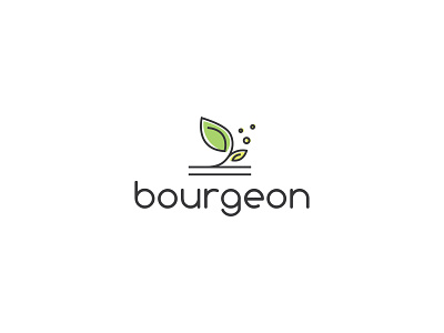 Bourgeon logo brand branding design green illustration logo nature umuarus vector