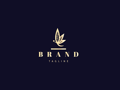 Cannabis ButterFly brand branding design fly logo nature umuarus vector