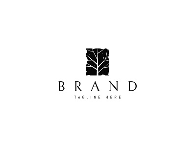 Black Stone Tree brand branding design illustration logo nature tree umuarus vector