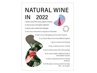 Natural Wine Checklist - Glou Glou Girls branding checklist illustration natural wine wine worksheet