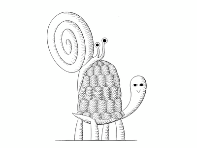 Characters art character design illustration laurierollitt london snail tortoise