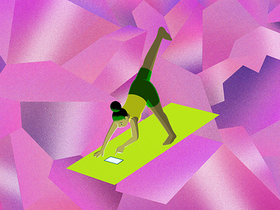 Medium art character crystal editorial figure illustration laurierollitt london medium onlineeditorial yoga
