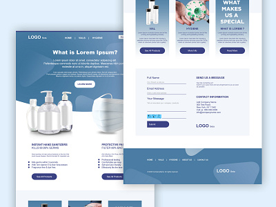 Hygiene Product Page covid 19 hygiene hygiene product page landing page layout page product product page product page design ui design web design web app web layout webpage website website design