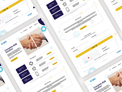 B2B Landing Page app b2b business page landing page layout product page ui design web app web design web layout webpage website website design