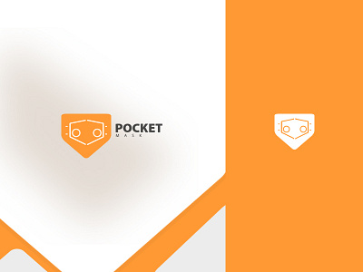 Pocket Mask Logo branding design logo mask pocket vector