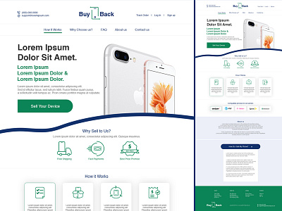 Phone BuyBack - Landing Page app branding buy back buyback design identiy illustration landing page logo page layout photoshop site web web app web layout webpage website website design