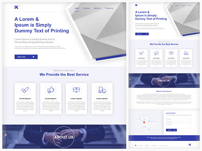 Business - Landing Page Design business landing page interface interface design landing landing page landing page design layout page layout typography ui ui design ux web app web design web layout webpage website