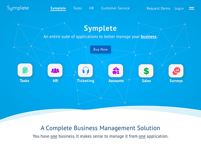Symplete.com Website business modern saas website
