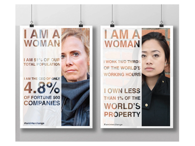 I Am a Woman Poster Series equal pay poster design posters women women empowerment