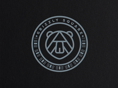 Falcon Rock Line Villages, Grizzly Square Logo branding center design icon identity illustration international logo logo design