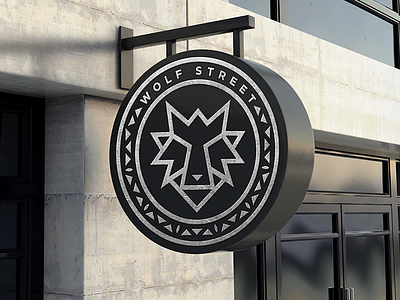 Wolf Street Signage branding center design icon identity illustration international logo logo design packaging