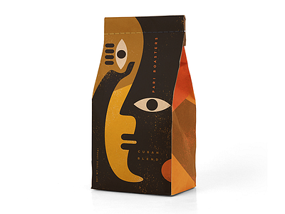 Pari Coffee Roasters Bag art branding cafe coffee design icon illustration logo logo design packaging