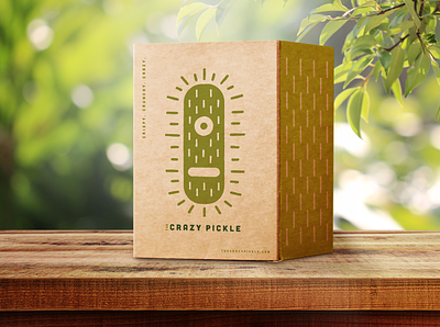 Crazy Pickle Box branding cafe design food identity illustration logo logo design packaging packagingdesign