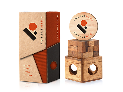 Puzzle Mind Packaging branding design icon identity illustration international logo logo design packaging