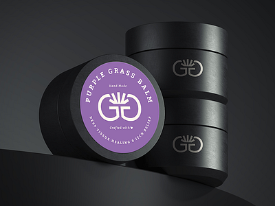 Purple Grass Balm Packaging