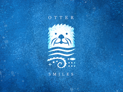 Otter Smiles Logo branding design icon illustration logo logo design