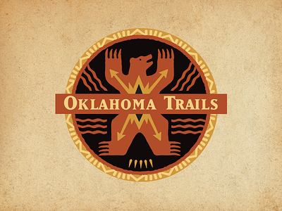 Oklahoma Trails Logo animal character design icons identity illustration logo oklahoma signage trails